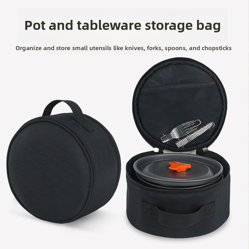 Camping Cooking Cupboard - กระเป๋าเก็บของแบบหนาสำหรับตั้งแคมป์ ชุดอุปกรณ์กลางแจ้ง พร้อมที่จัดเก็บครบชุดสำหรับหม้อ กระทะ เตา อุปกรณ์ทำอาหาร