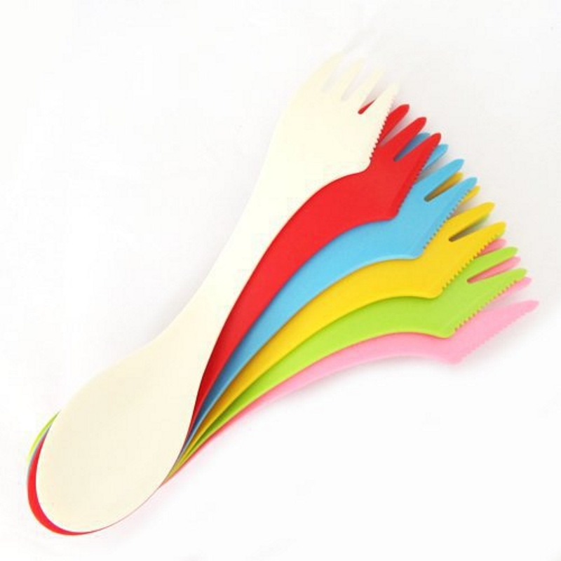 Camping Cooking And Cutlery Set - ชุดอุปกรณ์ตั้งแคมป์ 3-in-1 จำนวน 6 ชิ้น -