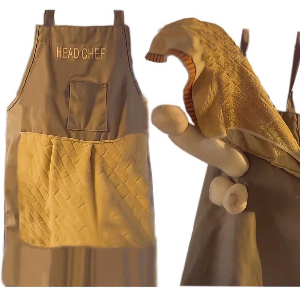 Camping Cooking Apron - ผ้ากันเปื้อนแกล้งขำๆ พร้อมช่องใส่ของเซอร์ไพรส์ สำหรับผู้ชายและผู้หญิง ของขวัญตลกๆ สำหรับเชฟ