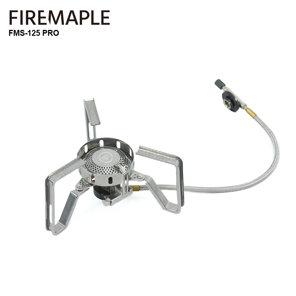 Camping Cooking Heater - เตากันลมเมเปิ้ลแบ่งเตาแก๊ส3240W เดินป่ากลางแจ้งตั้งแคมป์พร้อมอุปกรณ์จุดระเบิด FMS-125PRO น้ำหนักเบา