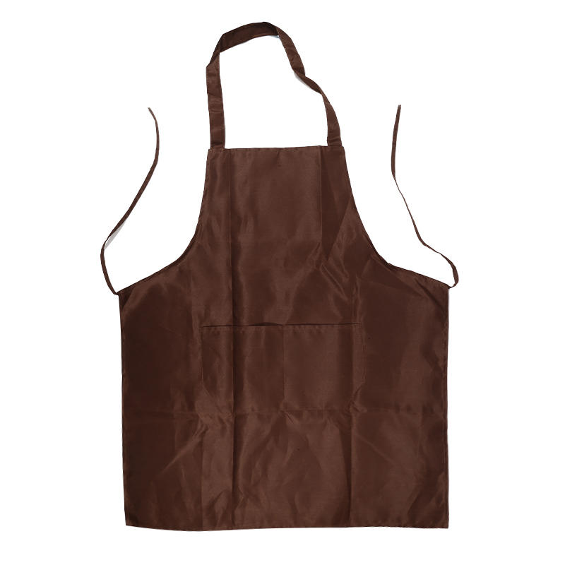 Camping Cooking Apron - ผ้ากันเปื้อนสำหรับผู้หญิงและผู้ชาย สีพื้น สำหรับเชฟ พนักงานเสิร์ฟ ร้านกาแฟ บาร์บีคิว