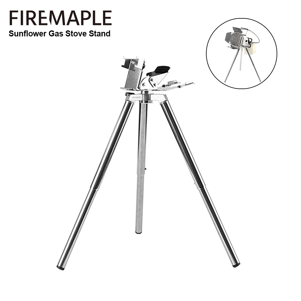 Camping Cooking Heater - Fire-Maple Sunflower เตาแก๊สขาตั้ง 1/4 ''สกรูน้ําหนักเบาเครื่องทําความร้อนแก๊สขาตั้งกล้องสแตนเลสกลางแจ้ง Burner