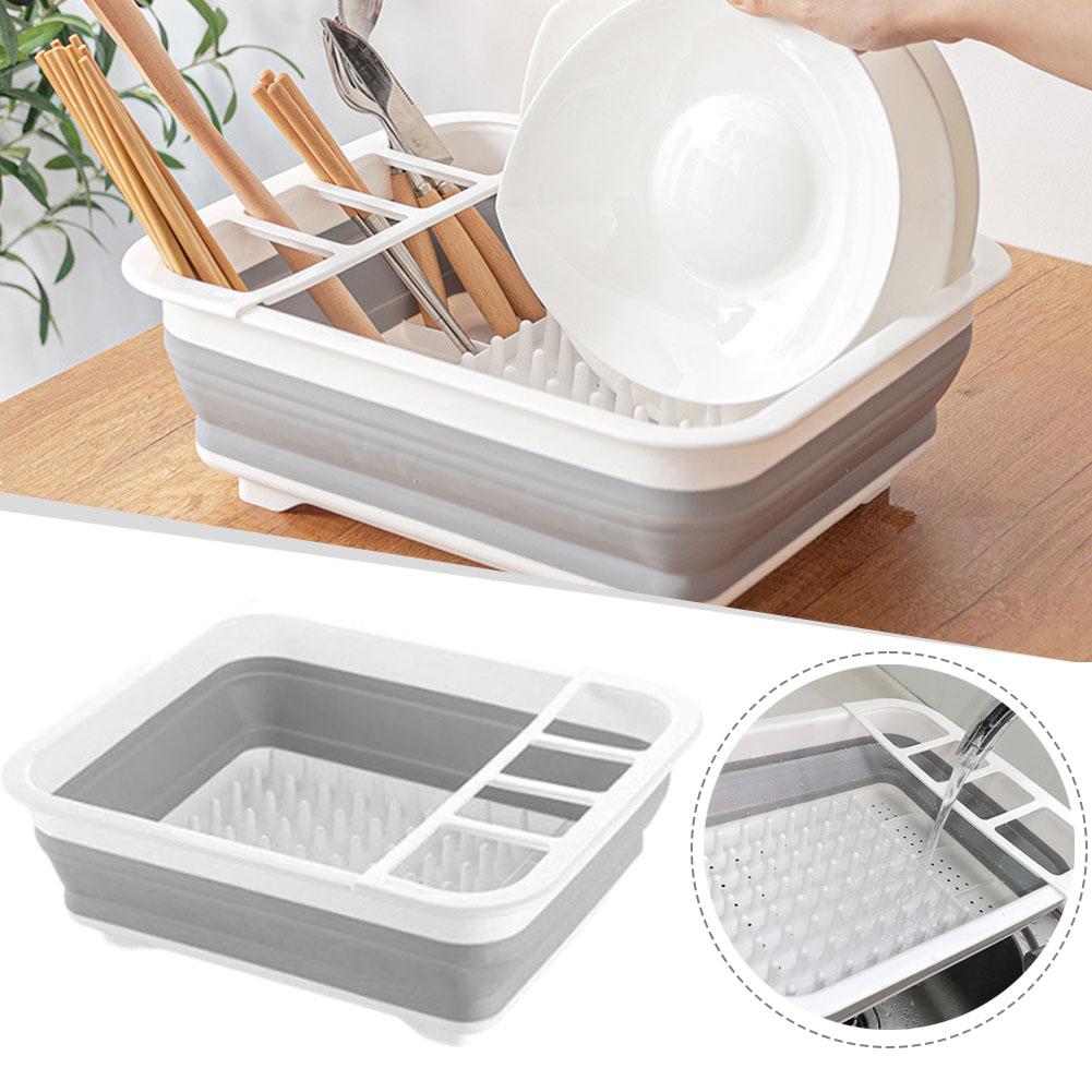 Camping Cooking Tray - ชั้นวางจานแบบพับได้ ที่คว่ำจาน ชาม ถาด อุปกรณ์จัดระเบียบภาชนะสำหรับอ่างล้างจาน ชั้นวางสำหรับตากจานแบบพกพา