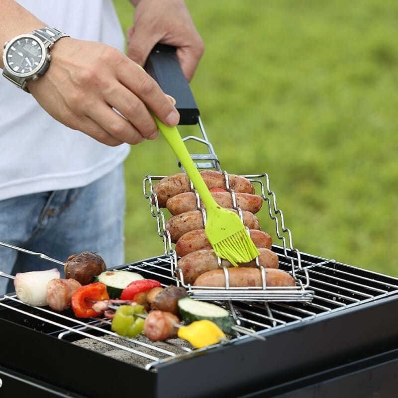 Cooking Outdoor Camping - เตาบาร์บีคิวพกพาสำหรับตั้งแคมป์ ขนาดกะทัดรัด น้ำหนักเบา เหมาะสำหรับการเดินทาง ปิกนิกกลางแจ้ง ประกอบง่าย