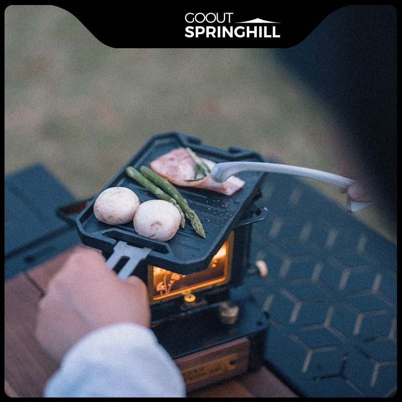 Camping Cooking Griddle - กระทะปิ้งย่างขนาดเล็ก COOUT SPRINGHILL สำหรับกิจกรรมกลางแจ้ง น้ำหนักเบา พกพาสะดวก