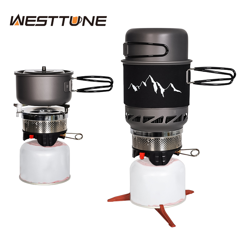 Camping Cooking Cupboard - ตั้งแคมป์ทําอาหารชุดเตาหม้อกระทะเครื่องครัวกลางแจ้งโพรเพนทําอาหารเกียร์ระบบแลกเปลี่ยนความร้อนอุปกรณ์ปิคนิคแบบพกพา
