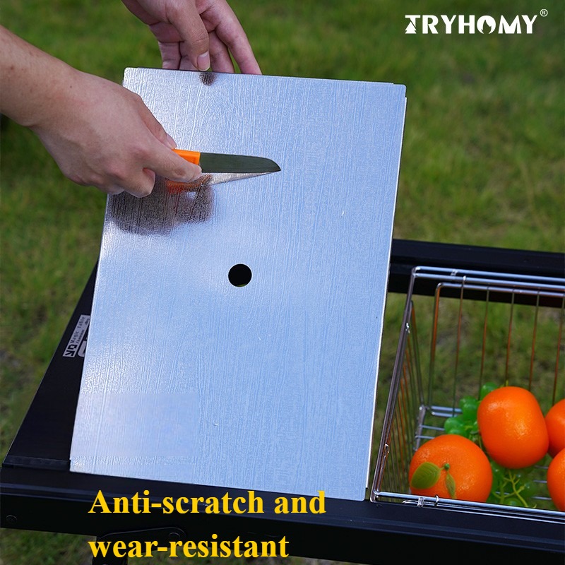 Camp Cutting Board - ตะกร้าสำหรับระบายน้ำ 1 ชิ้น พร้อมฝาปิด 3 in