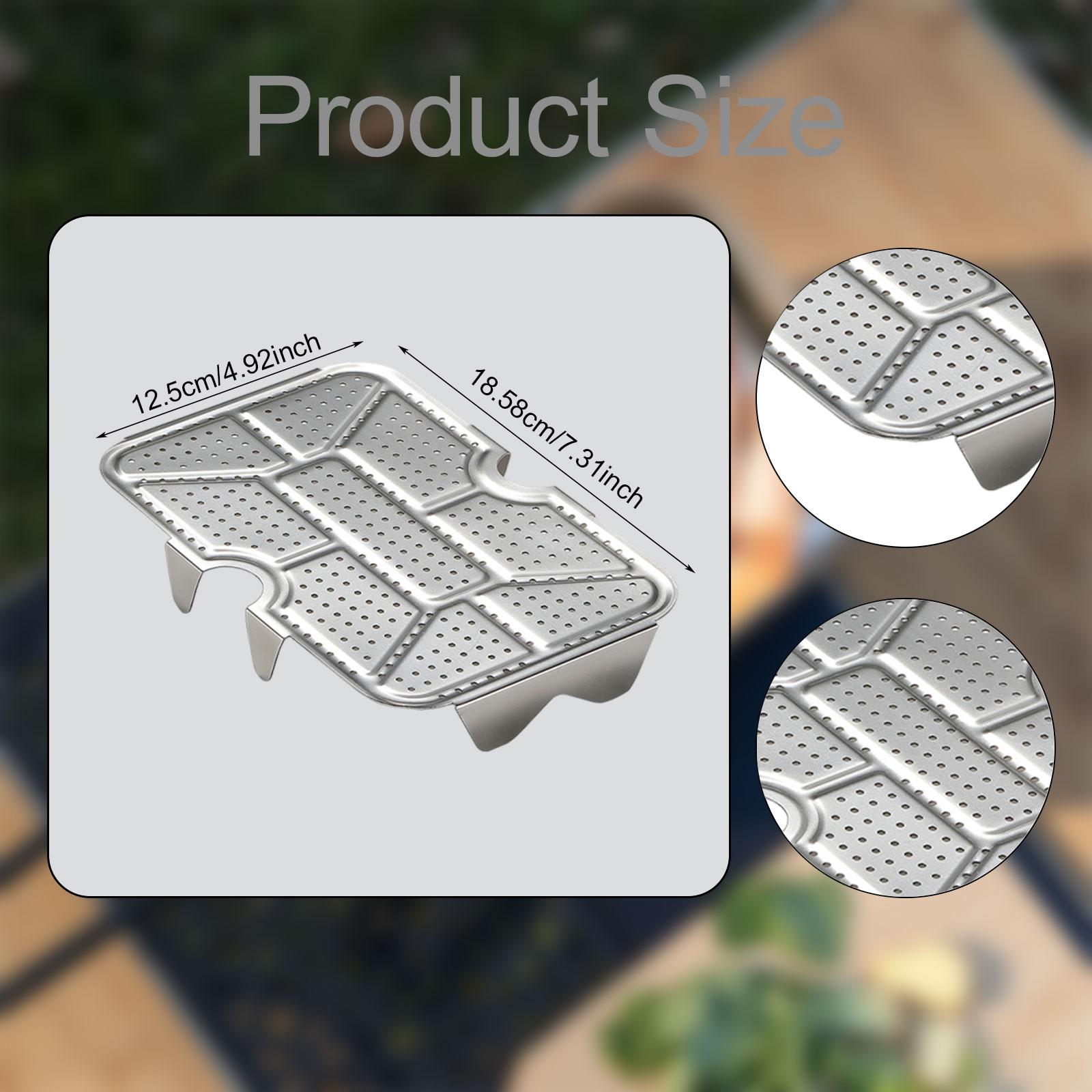 Camping Cooking Tray - ถาดนึ่งอาหารสำหรับแคมป์ปิ้ง อุปกรณ์เสริมสำหรับหม้ออาหารอเนกประสงค์ คุณภาพพรีเมียม ผลิตจากสแตนเลสแข็งแรงทนทาน เหมาะสำหรับการเสิร์ฟอาหารและทำอาหารกลางแจ้ง