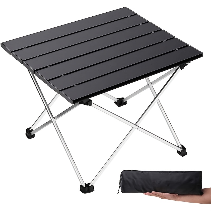 Camping Outdoor Cooking Table - โต๊ะพับได้แบบพกพา น้ำหนักเบา เหมาะสำหรับชายหาด ปิกนิก บาร์บีคิว ทำอาหารกลางแจ้ง