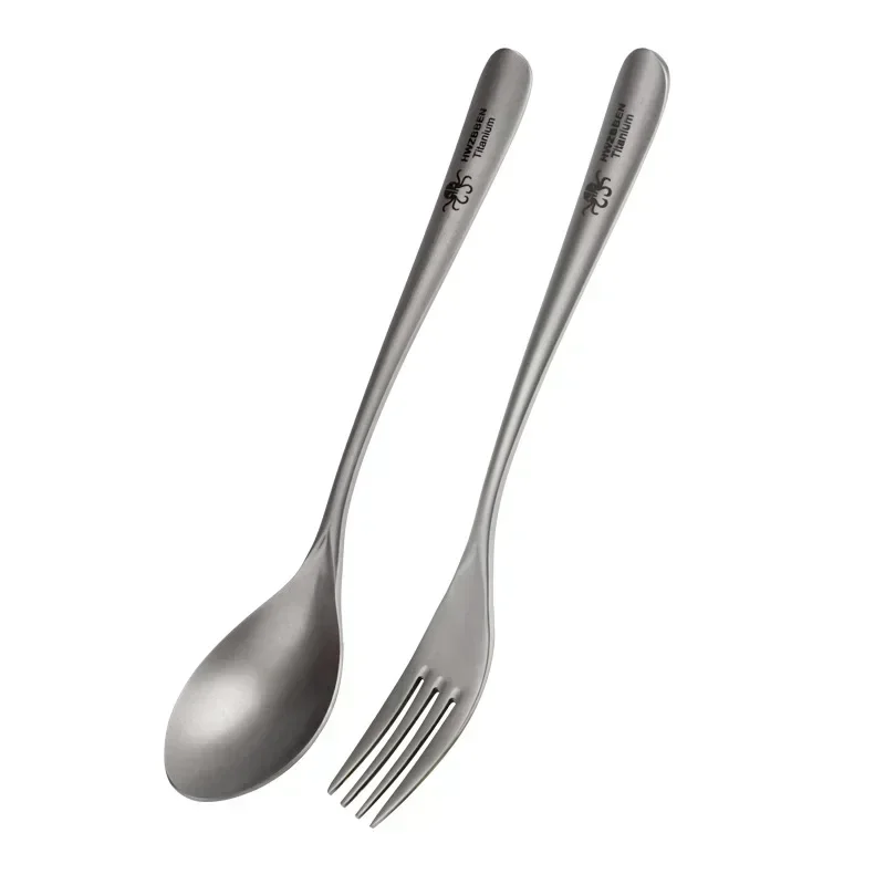 Camping Cooking And Cutlery Set - Hwzbben อุปกรณ์รับประทานอาหารแบบพกพาน้ำหนักเบาแบบส้อมตะเกียบ set sendok ตั้งแคมป์กลางแจ้งทำจากไทเทเนียม