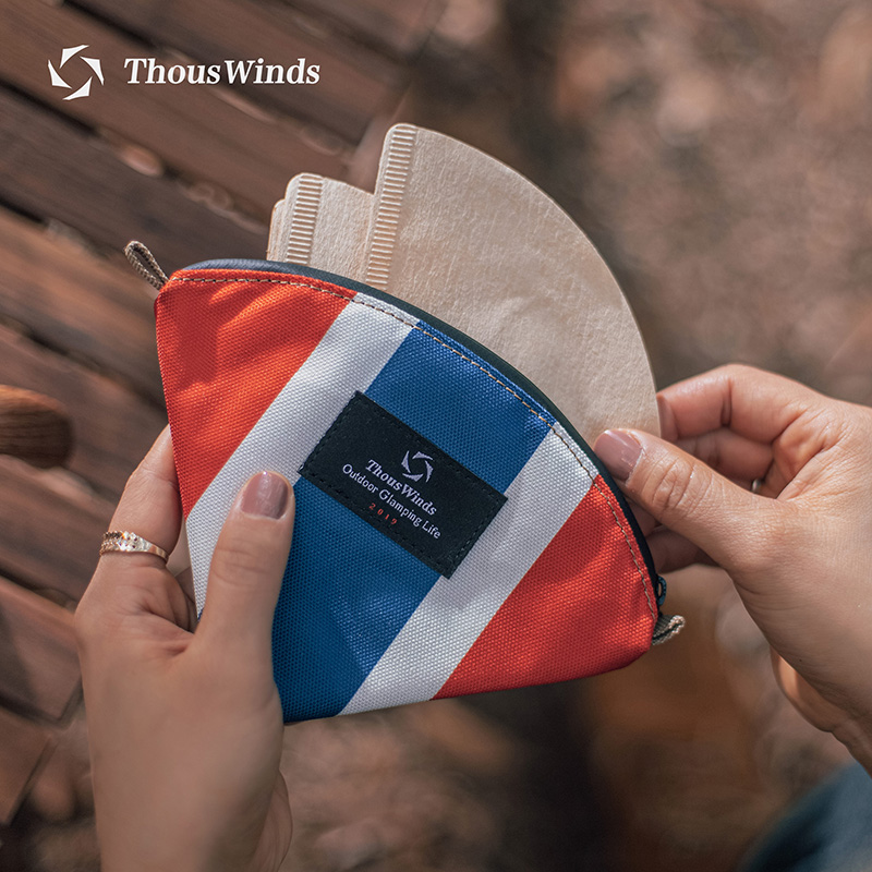 Camping Cooking Rack - Thous Winds Camping กระดาษกาแฟแบบพกพาถุงเก็บห้องครัวกลางแจ้ง Organizer Multifunctional