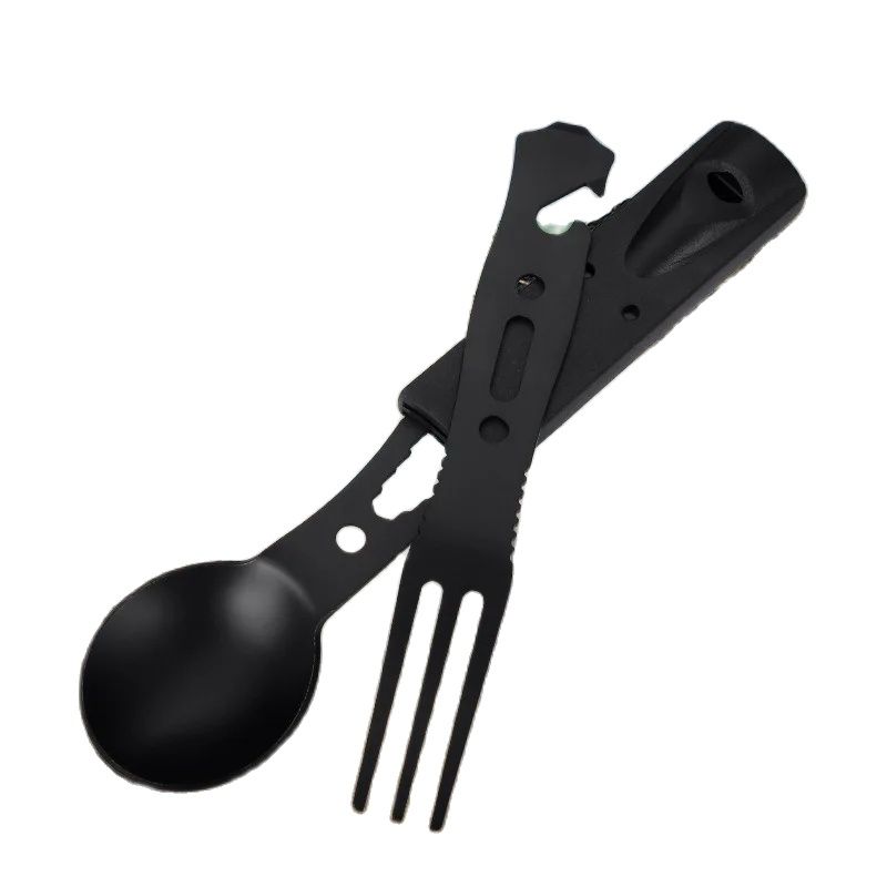 ชุดช้อนส้อมสแตนเลสสำหรับตั้งแค - Camping Cooking And Cutlery Set บทวิจารณ์และราคา