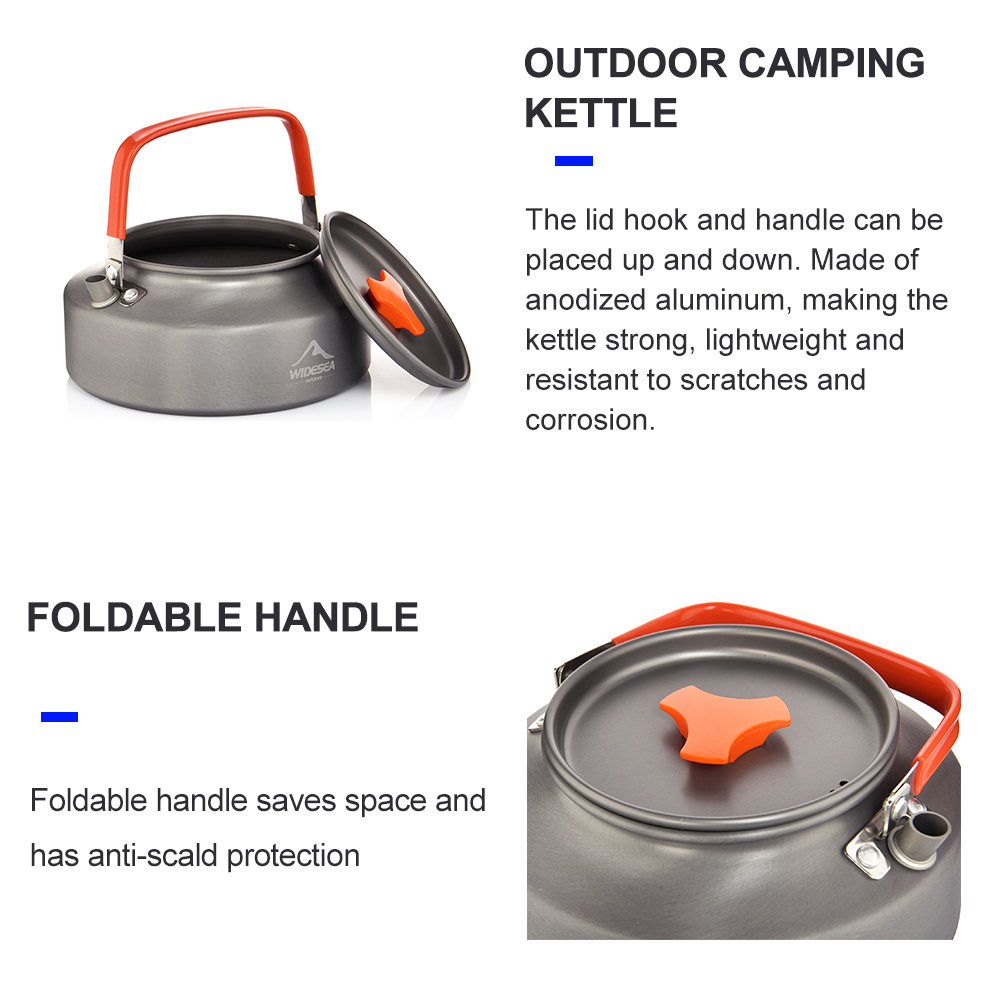 Widesea 1.1L 2L1.5L Camping กา - Camping Cooking Utensil Set บทวิจารณ์และราคา