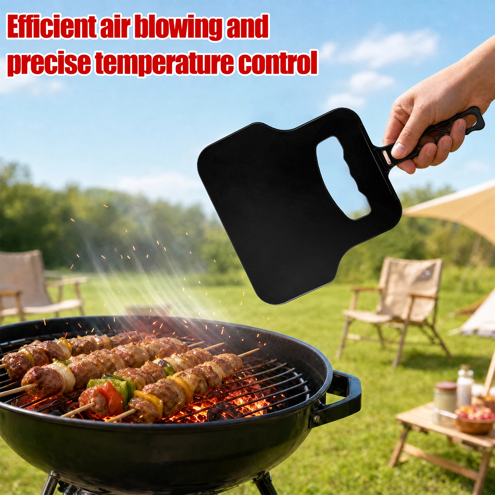 พัดลมมือหมุนพลาสติกแบบพกพา เคร - Camping Cooking Griddle บทวิจารณ์และราคา