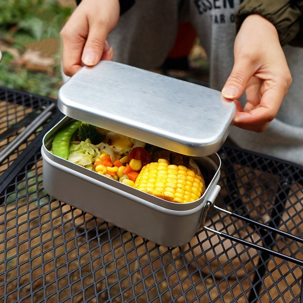 ชุดอุปกรณ์บนโต๊ะอาหารน้ำหนักเบ - Camping Cooking And Cutlery Set บทวิจารณ์และราคา