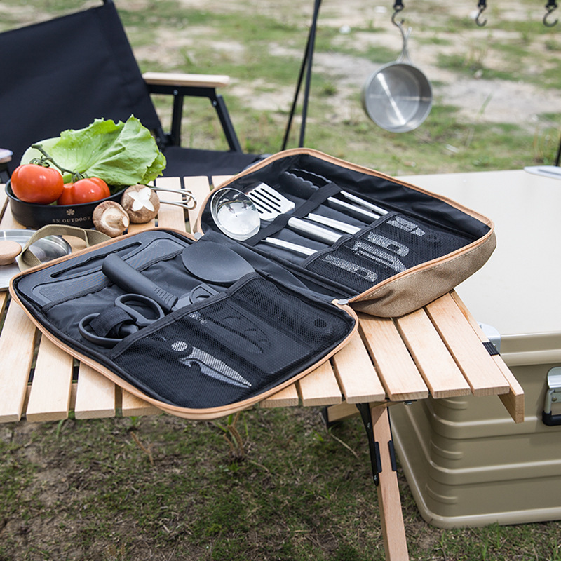 ชุดเครื่องครัวแคมป์ปิ้ง 8 ชิ้น - Camping Cooking Kits บทวิจารณ์และราคา