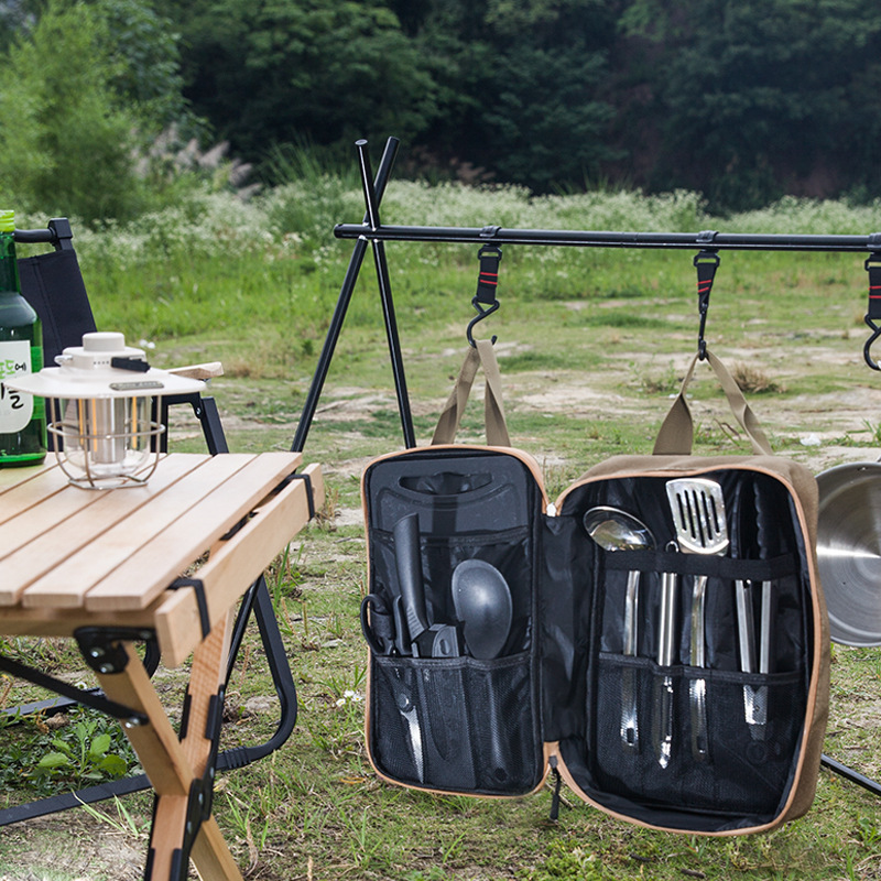 ชุดเครื่องครัวแคมป์ปิ้ง 8 ชิ้น - Camping Cooking Kits บทวิจารณ์และราคา