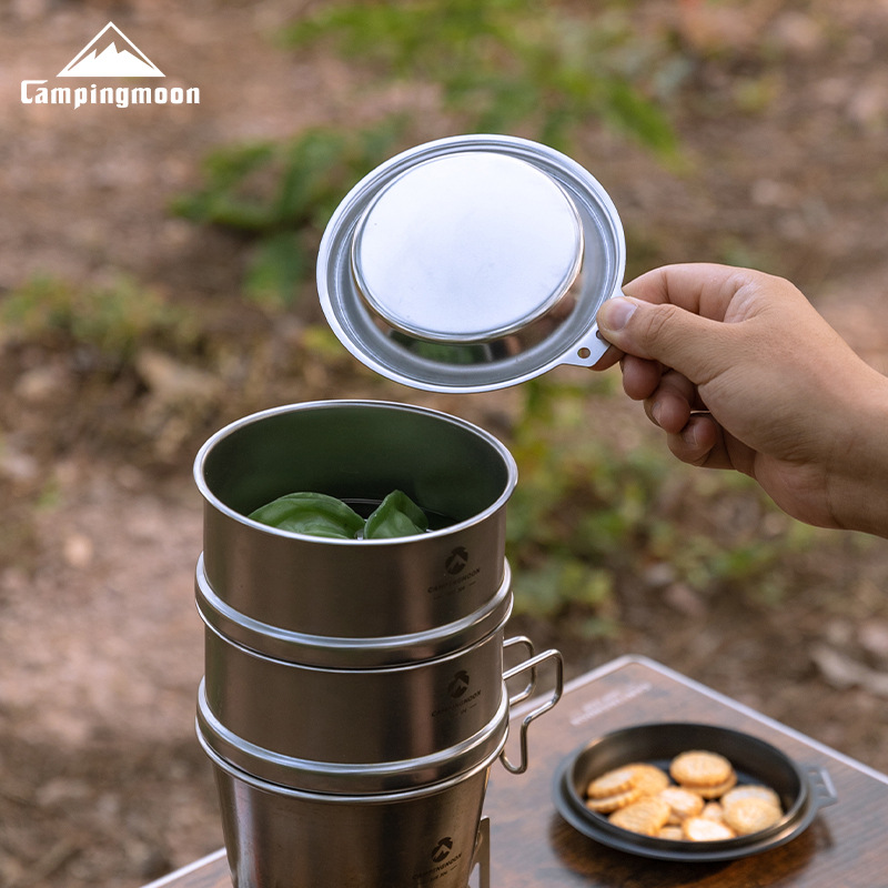 กระทะสแตนเลสหนาพิเศษ CAMPINGMO - Camping Cooking Dishes บทวิจารณ์และราคา