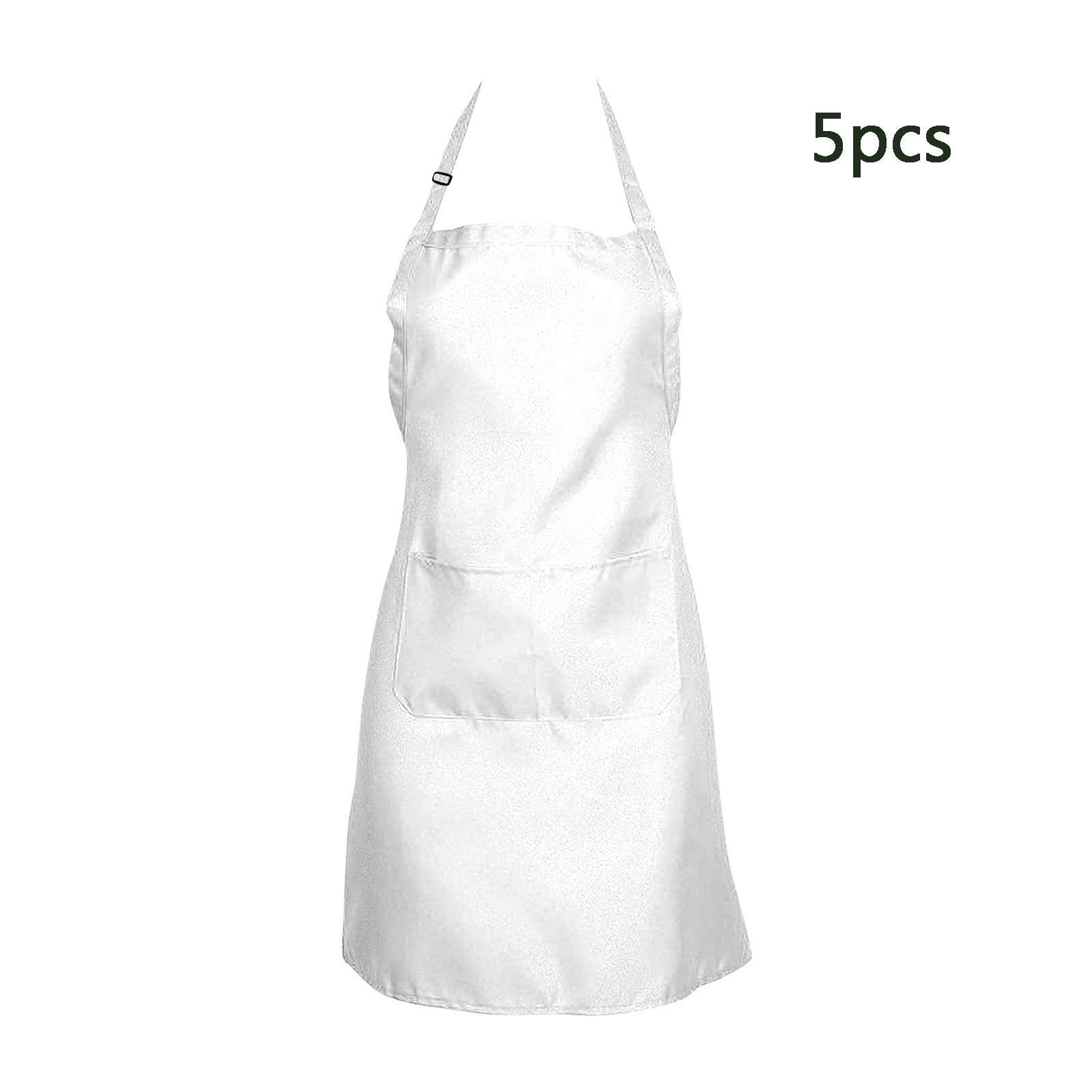1/3pcs สีขาวผ้ากันเปื้อนครัวสํ - Camping Cooking Apron บทวิจารณ์และราคา