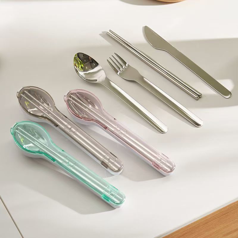 ชุดช้อนส้อมพกพาพร้อมกล่องเก็บข - Camping Cooking Utensils บทวิจารณ์และราคา