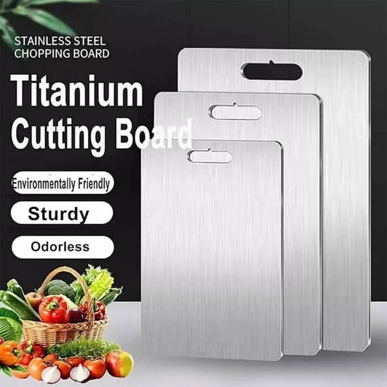 เขียงเคลือบไทเทเนียม สองด้าน อ - Camp Cutting Board บทวิจารณ์และราคา