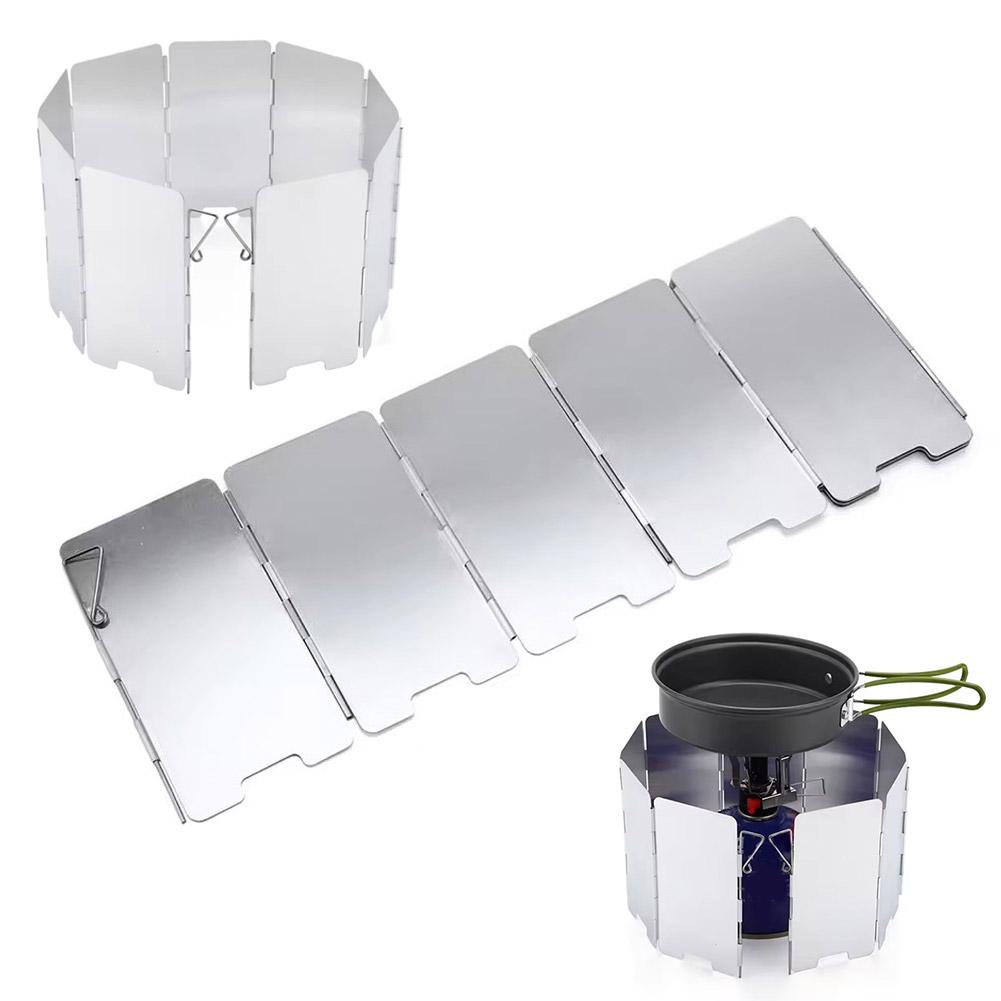 แผ่นบังลมพับได้สำหรับเตาแก๊สกล - Camping Cooking Windscreen บทวิจารณ์และราคา