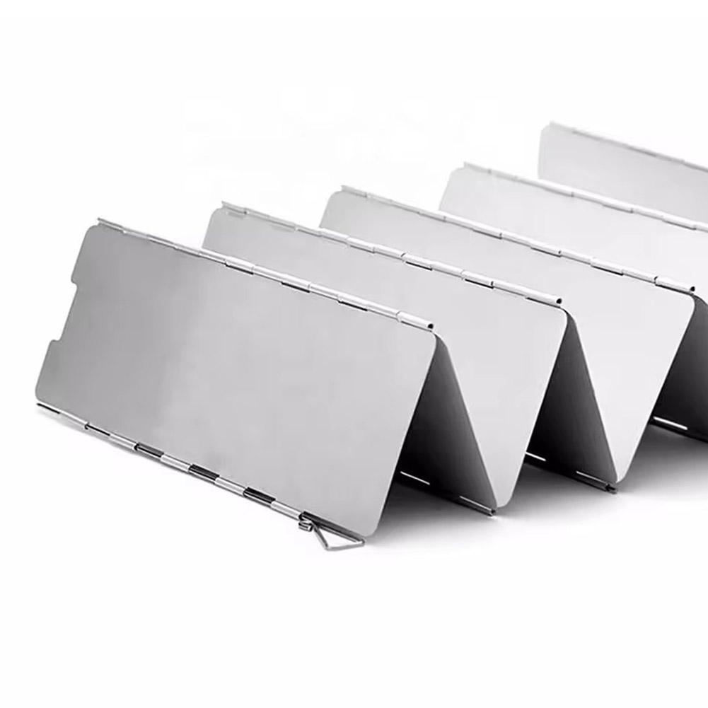 แผ่นบังลมพับได้สำหรับเตาแก๊สกล - Camping Cooking Windscreen บทวิจารณ์และราคา
