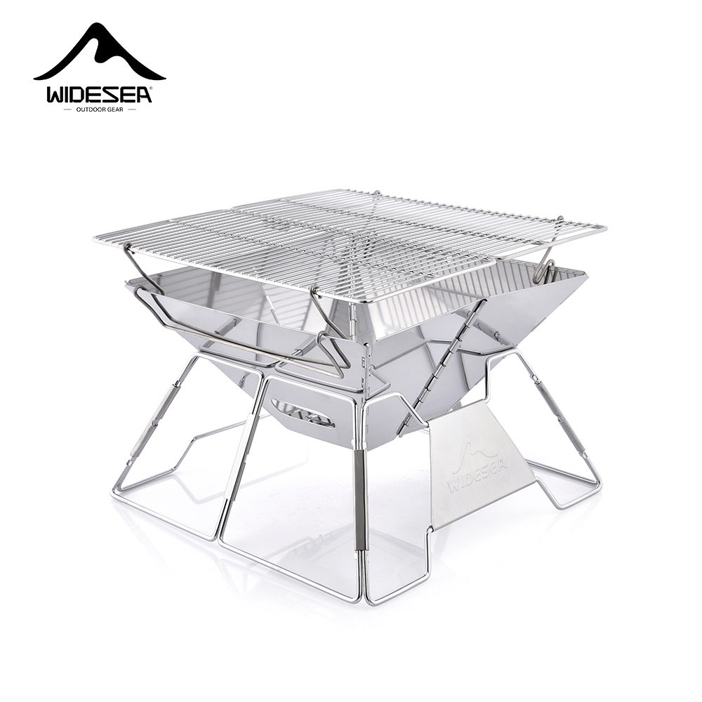 Widesea Windproof ไม้-Burning  - Camping Cooking Griddle บทวิจารณ์และราคา