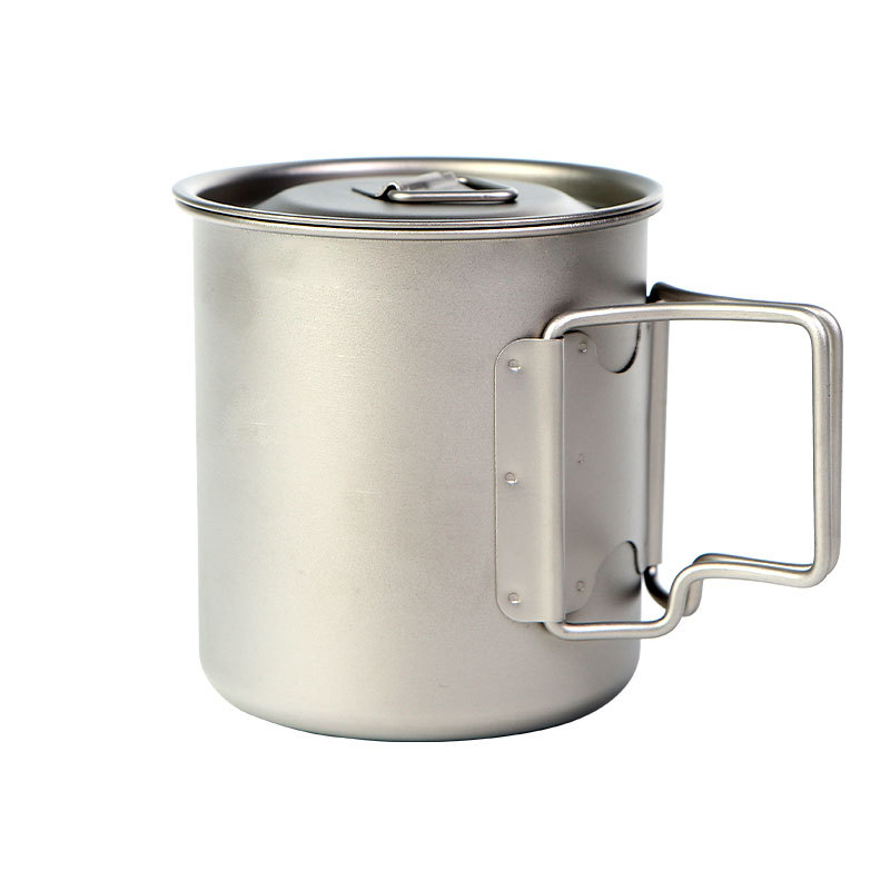 แคมป์ปิ้งถ้วยไทเทเนียม 450ml 5 - Camping Cooking Ware บทวิจารณ์และราคา