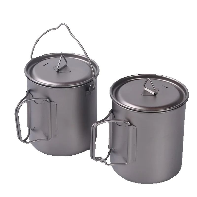 แคมป์ปิ้งถ้วยไทเทเนียม 450ml 5 - Camping Cooking Ware บทวิจารณ์และราคา