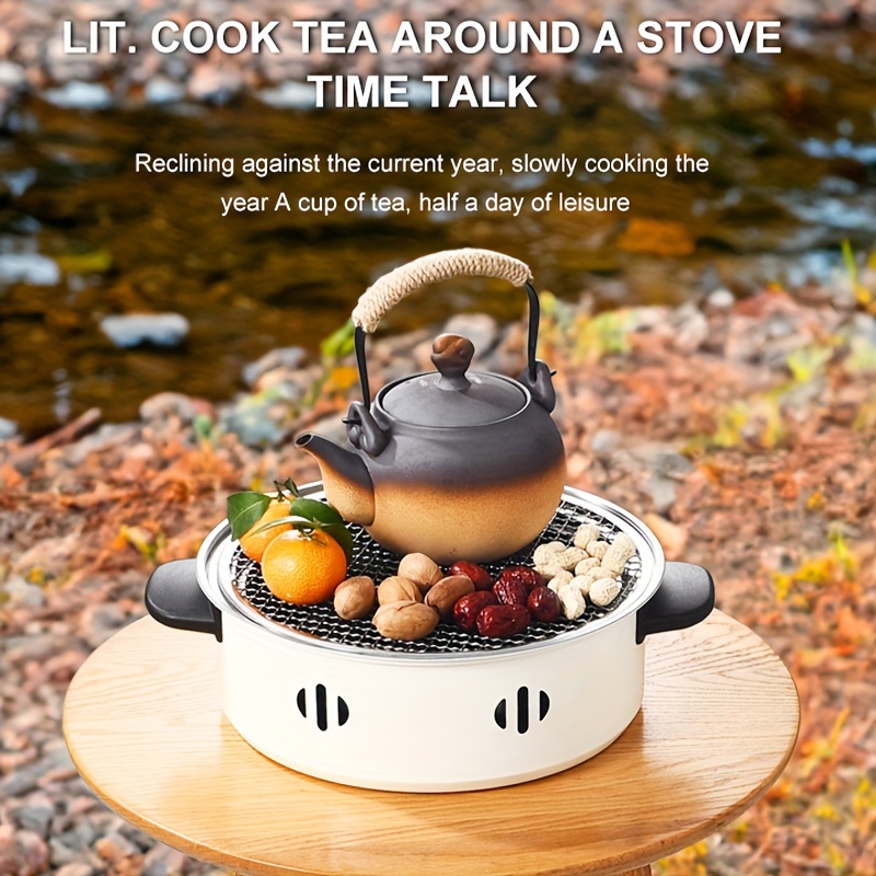 1 ชิ้นเตาบาร์บีคิวแบบพกพาอเนกป - Camping Cooking Cupboard บทวิจารณ์และราคา