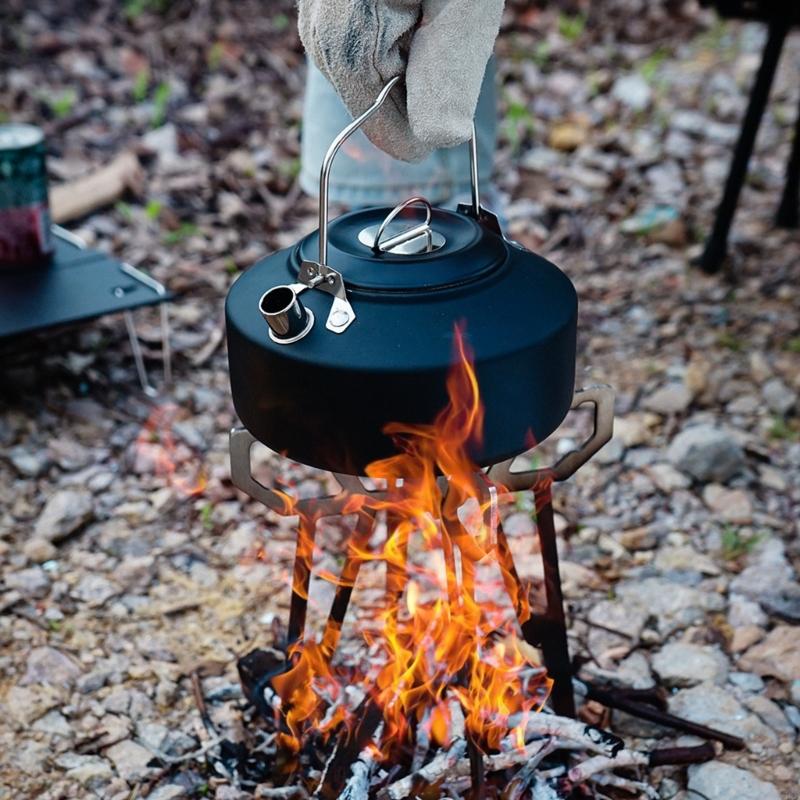 ฐานเตาแคมป์ 55kd สำหรับการทำอา - Camping Cooking Pot Tripod บทวิจารณ์และราคา
