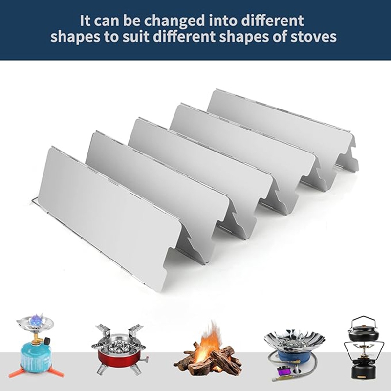 แผ่นกันลมเตาแก๊ส 10 แผ่น สำหรั - Camping Cooking Windscreen บทวิจารณ์และราคา