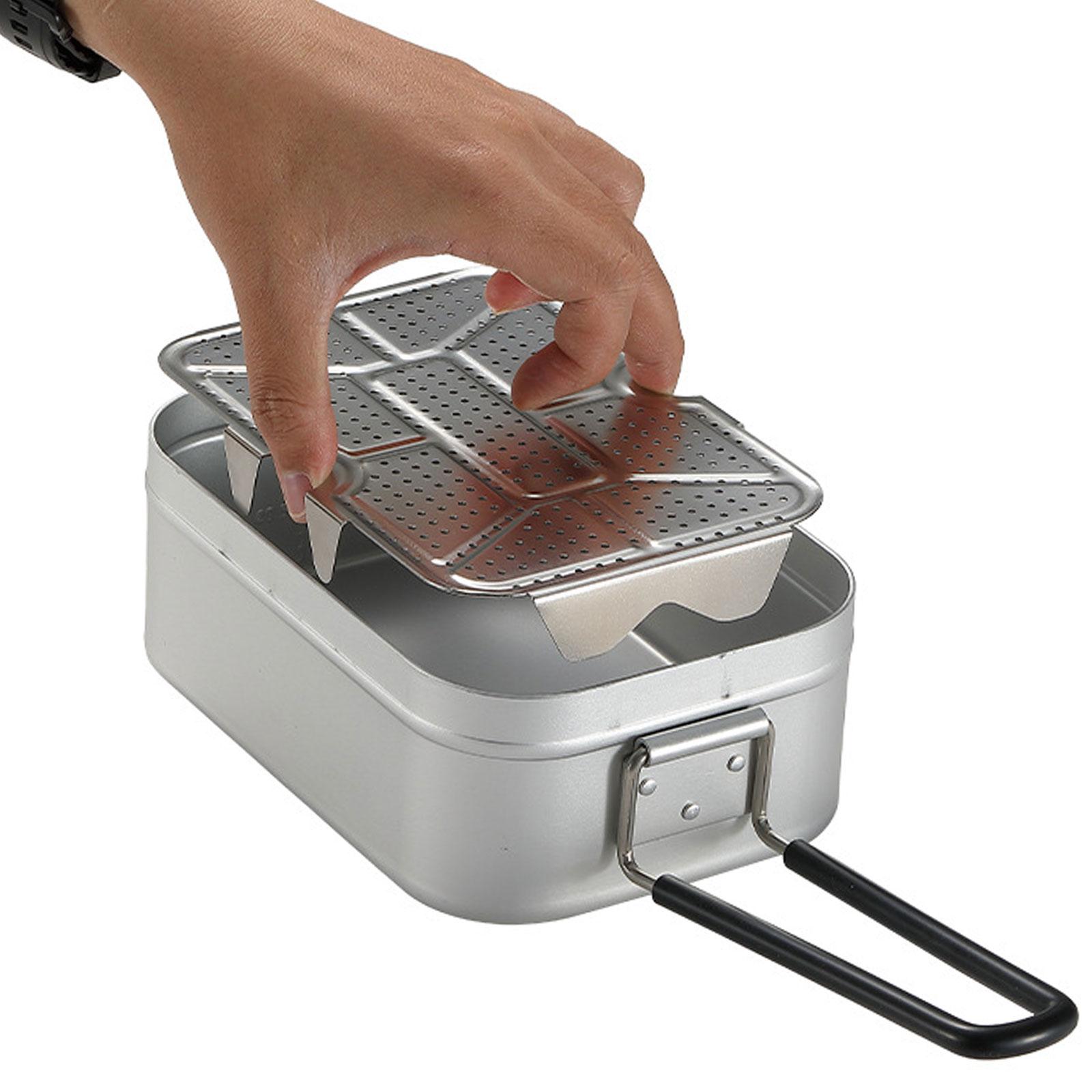 ถาดนึ่งอาหารสำหรับตั้งแคมป์กลา - Camping Cooking Tray บทวิจารณ์และราคา