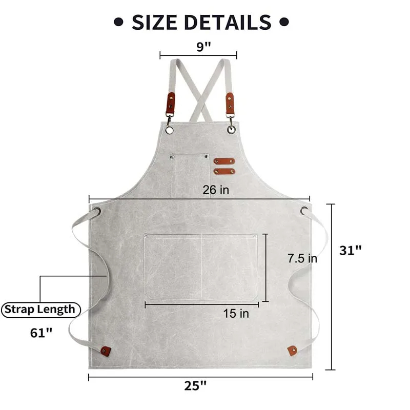 ครัวเรือนผ้าใบผ้ากันเปื้อนน้ํา - Camping Cooking Apron บทวิจารณ์และราคา