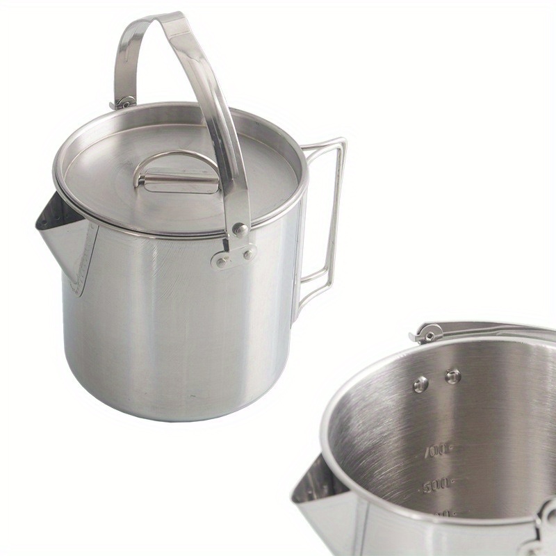 กาต้มน้ําเหล็กกลางแจ้ง 1.2 ลิต - Camping Cooking Ware บทวิจารณ์และราคา