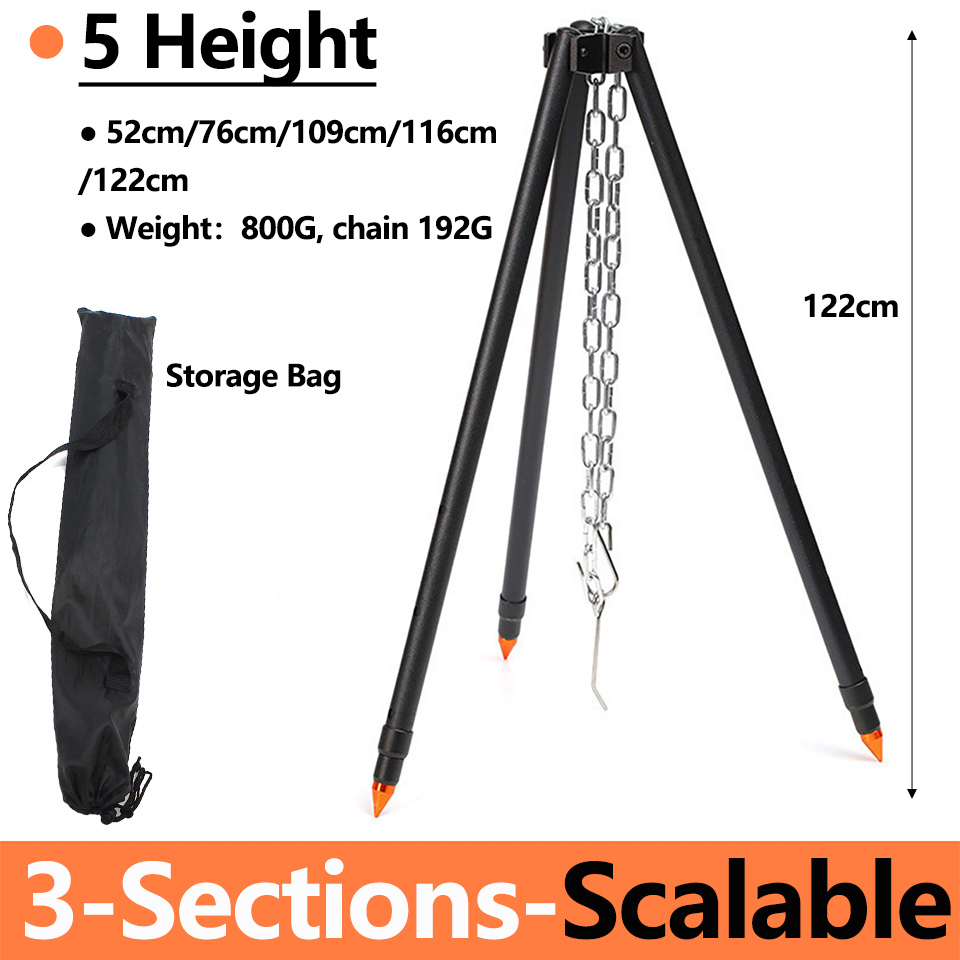 ขาตั้งเตาแคมป์สำหรับแขวนหม้อ อ - Camping Cooking Pot Tripod บทวิจารณ์และราคา