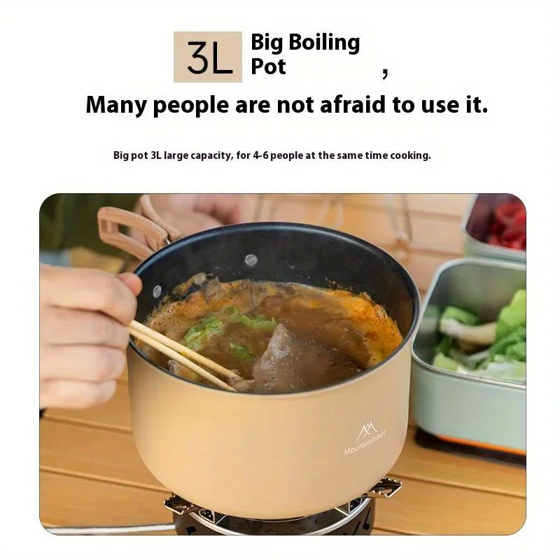 ชุดหม้อและกระทะสำหรับตั้งแคมป์ - Camping Cooking Cupboard บทวิจารณ์และราคา