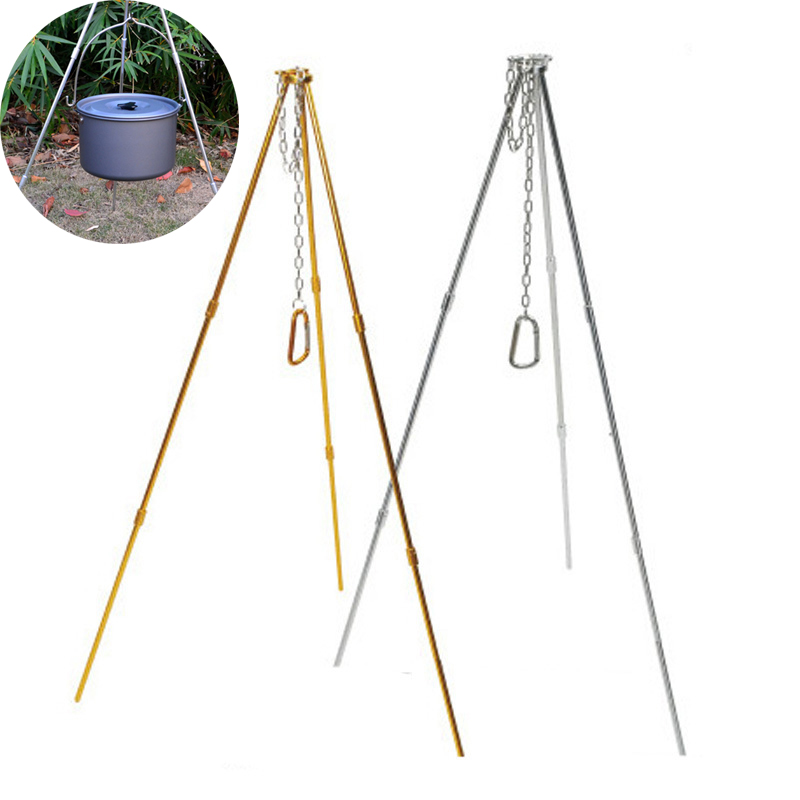 ขาตั้งกล้องตั้งแคมป์กลางแจ้ง,  - Camping Cooking Pot Tripod บทวิจารณ์และราคา