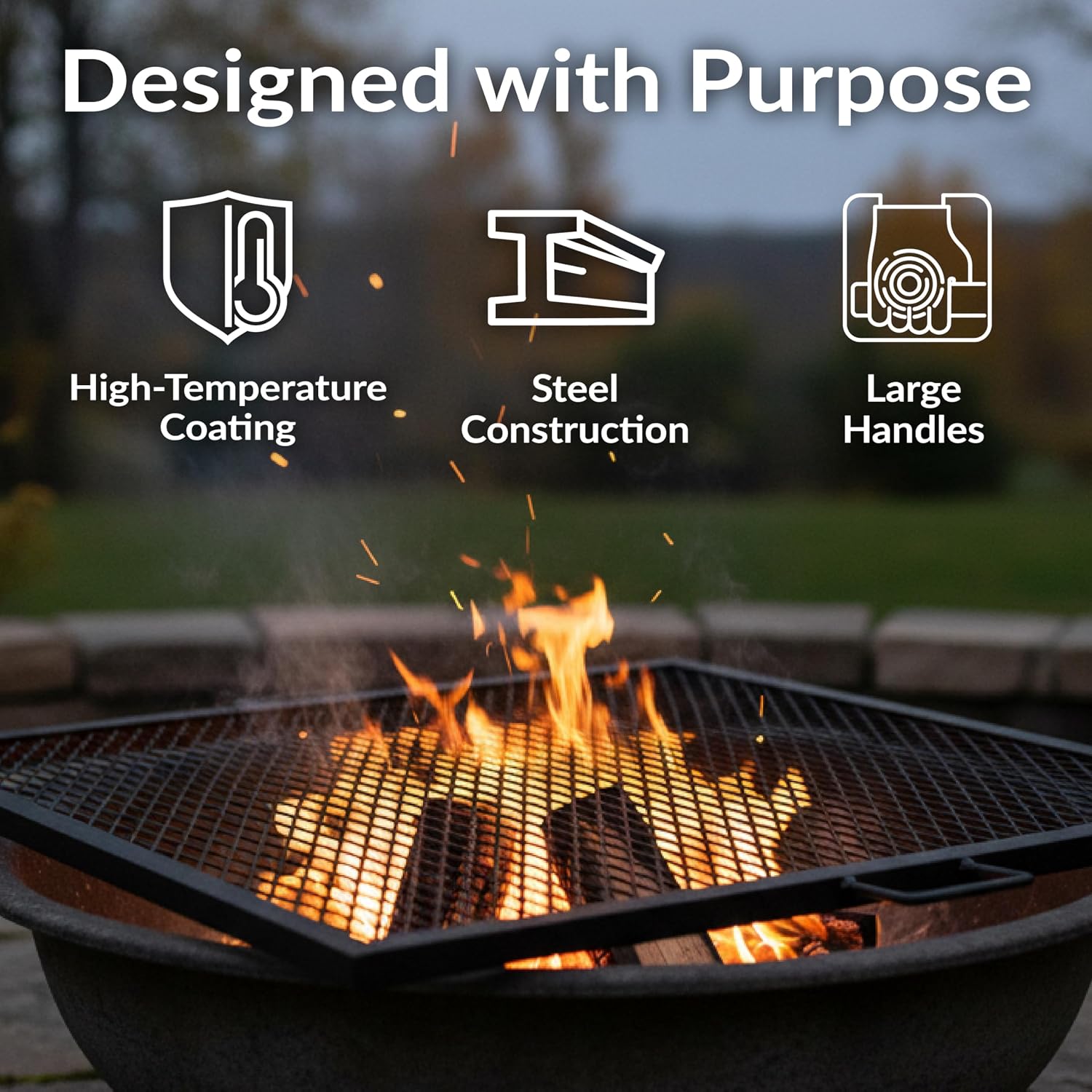 ตะแกรงย่างเหล็กสำหรับเตาไฟกลาง - Camping Cooking Rack บทวิจารณ์และราคา