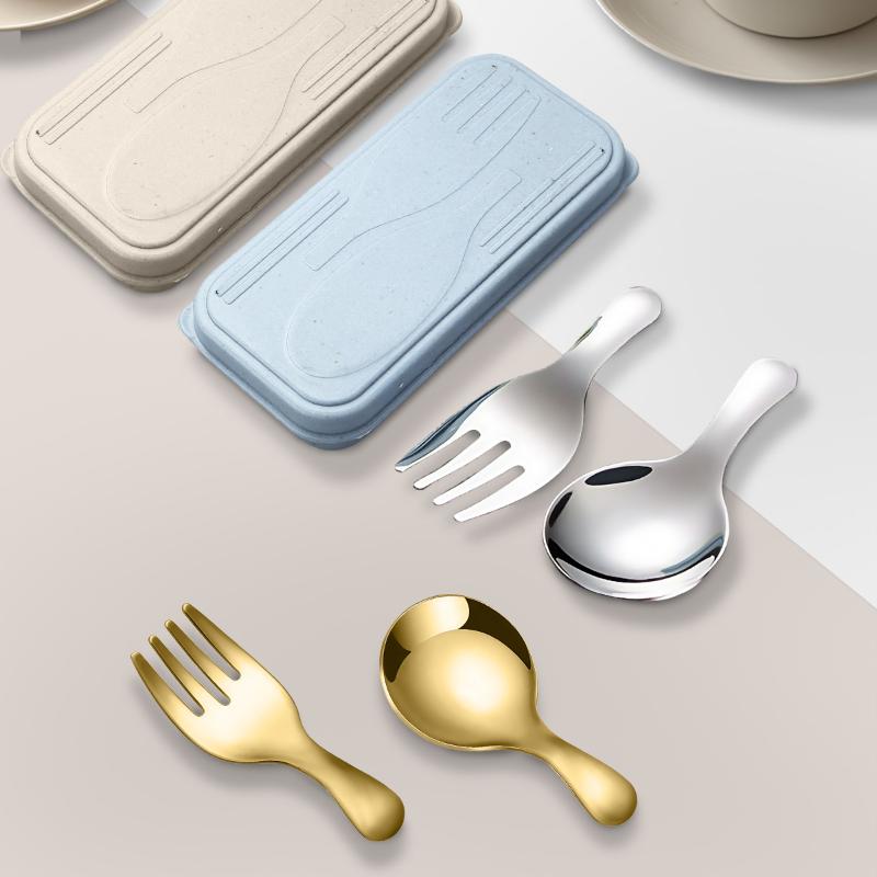 ชุดช้อนส้อมสแตนเลส 2 ชิ้น แบบพ - Cooking Outdoor Camping บทวิจารณ์และราคา