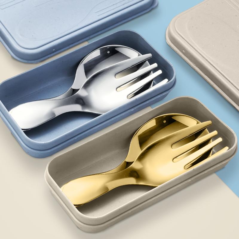 ชุดช้อนส้อมสแตนเลส 2 ชิ้น แบบพ - Cooking Outdoor Camping บทวิจารณ์และราคา