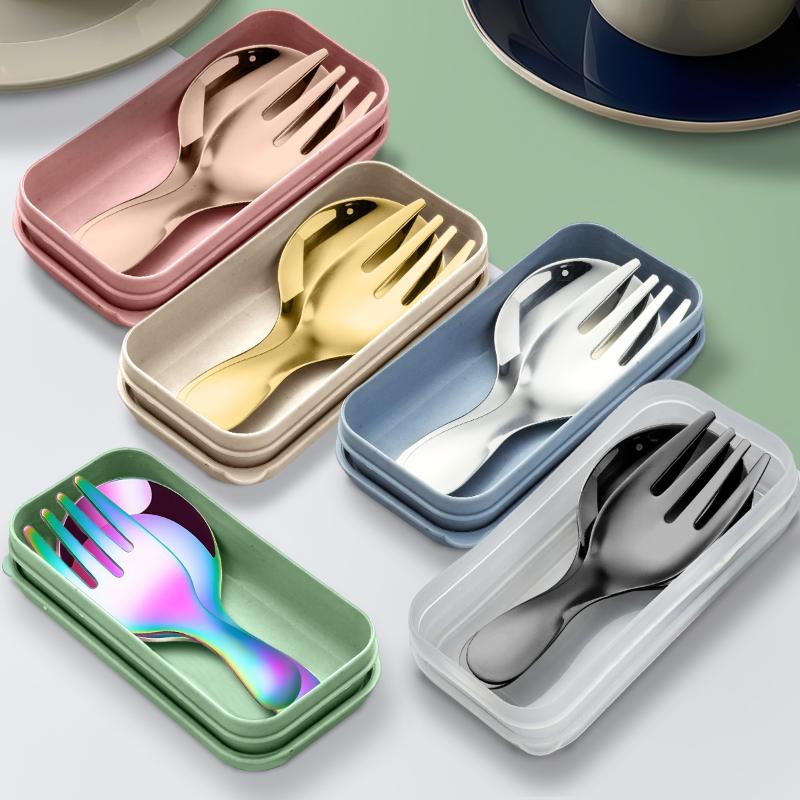 ชุดช้อนส้อมสแตนเลส 2 ชิ้น แบบพ - Cooking Outdoor Camping บทวิจารณ์และราคา