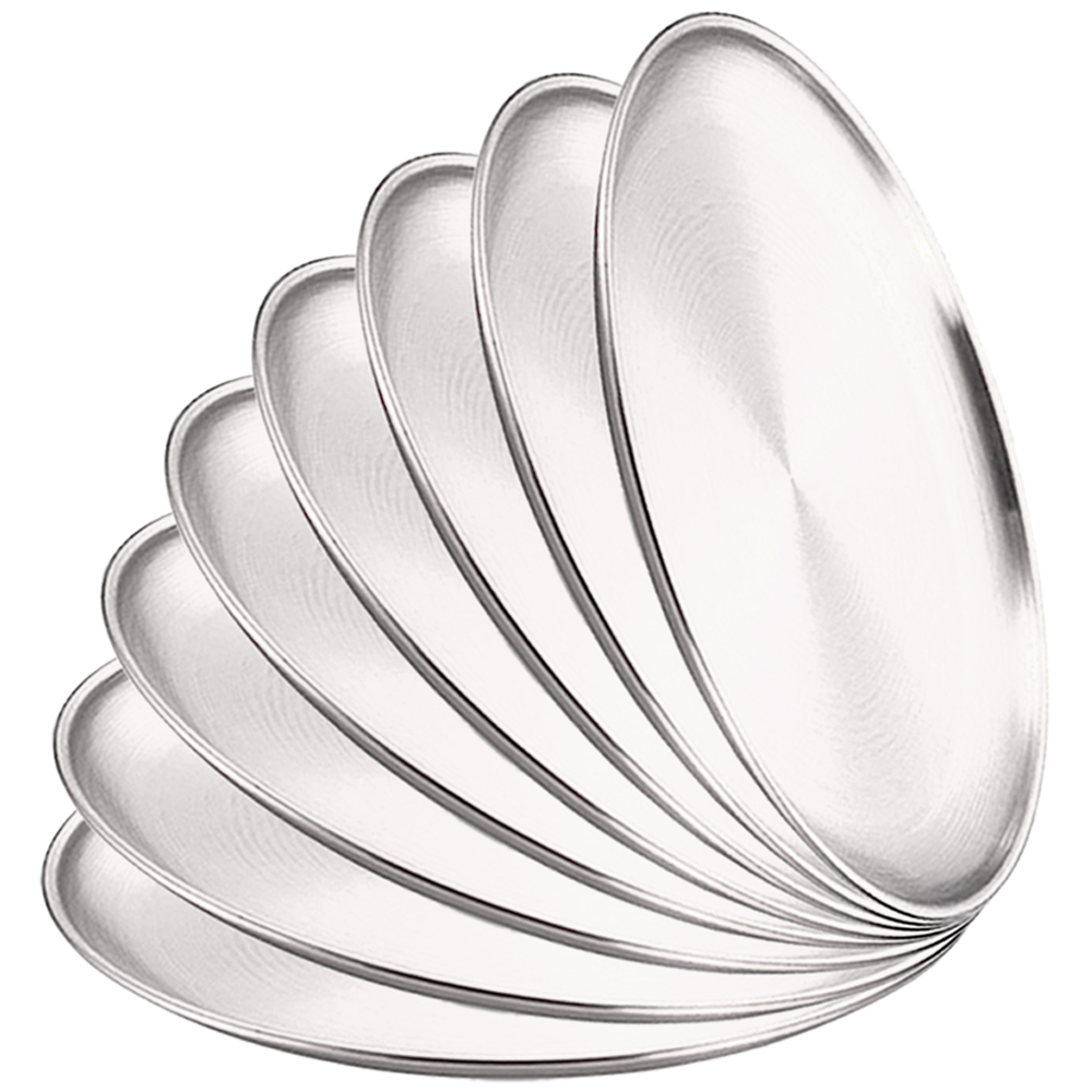8 ชิ้นโลหะรับประทานอาหารจานสแต - Camping Cooking Tray บทวิจารณ์และราคา