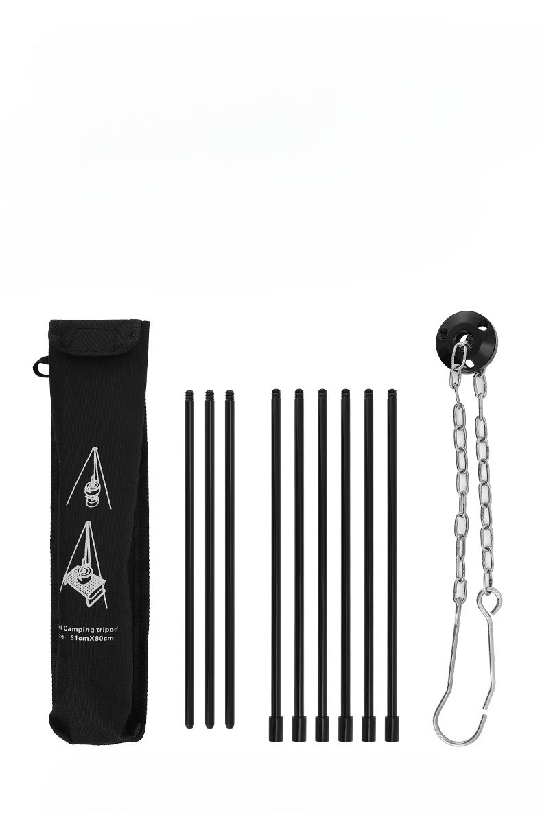 ขาตั้งสามขาแบบพกพาสำหรับทำอาหา - Camping Cooking Pot Tripod บทวิจารณ์และราคา