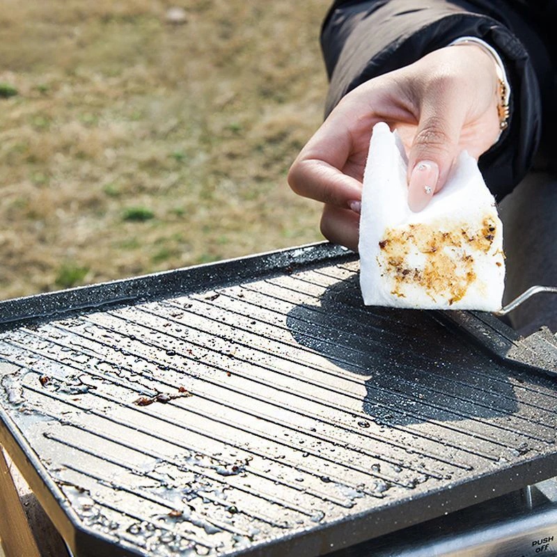 กระทะย่างแบบพกพาไม่ติดกระทะสำห - Camping Cooking Cupboard บทวิจารณ์และราคา
