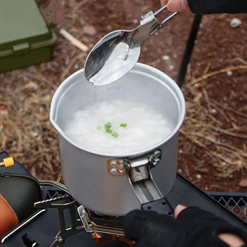 หม้อตั้งแคมป์แบบพับได้ 700 มล. - Camping Lightweight Cooking Pot บทวิจารณ์และราคา