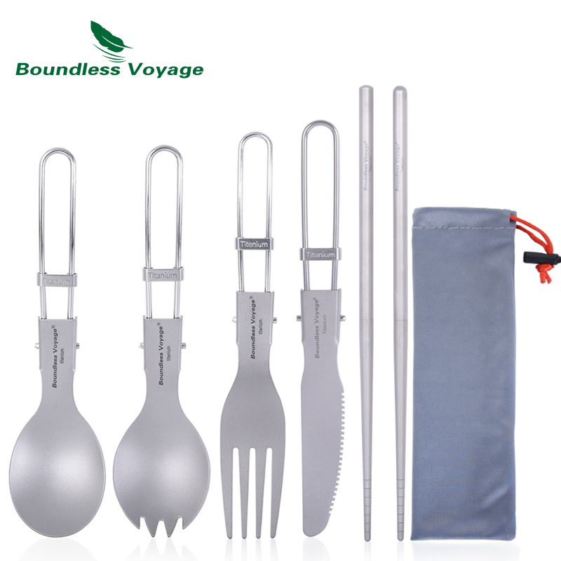 Boundless Voyage Titanium Camp - Camping Cooking And Cutlery Set บทวิจารณ์และราคา