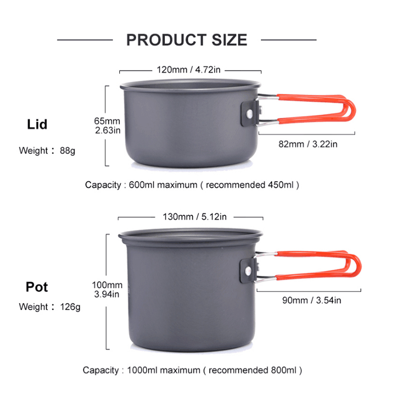 Widesea Ultralight Camping อุป - Camping Cooking Dishes บทวิจารณ์และราคา