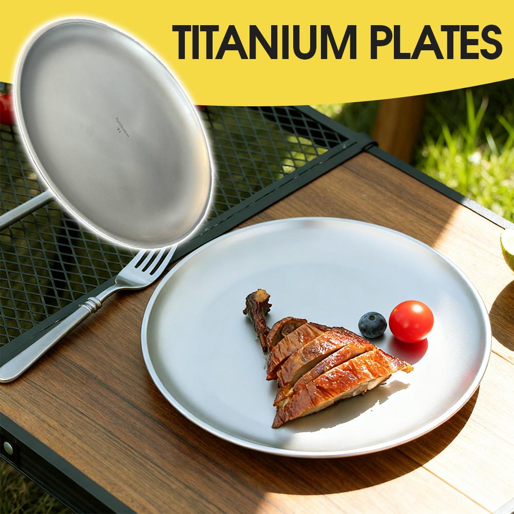จานแคมป์ปิ้งไทเทเนียมบริสุทธิ์ - Camping Cooking Dishes บทวิจารณ์และราคา